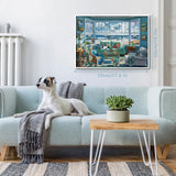 Beach Summer House Puzzles for Adults 1000 Piece, Hawaii Florida Maine Ocean Jigsaw Puzzles, Seashore House Puzzles - Seaside Retreat BBOLDIN