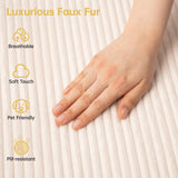 Modular Sectional Sofa, Cloud Sectional Couch with L-Shape Chaise, Modular Sofa with Deep Seat, Upholstered Couches Boneless Sofa for Living Room, White(Left Facing Chaise) Airynee