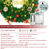 Pre Lit Christmas Wreath with Lights,Lighted Christmas Wreaths for Front Door with 45 Led Battery Operated 8 Modes Remote Control Timer,Indoor Outdoor 18 Inch Artificial Xmas Wreath Decorations noodunch
