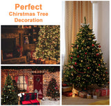 BOLWEO Christmas Tree Lights, 280LED Christmas Lights for Tree 8 Modesfor 6ft-7ft Christmas Tree, UL Certified Indoor Outdoor Christmas Decorations 8 * 6.6ft Drops Warm White BOLWEO