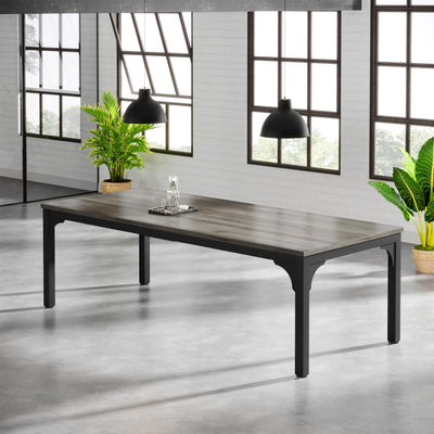Trggivs 6.56 FT Conference Table, Super Sturdy Large Rectangle Meeting Seminar Table for 8 Person, Long Business Tables (Grey, 1PC)