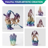 2024 Upgrade S-Series Silk PLA 3D Printer Filament, Shiny Multicolor Rainbow PLA Filament 1.75mm, Spiral Random Change PLA 3D Printing Filament for Most FDM, Kingfisher +/-0.02mm, 1kg/2.2lb CmaCaiv