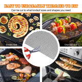 Grill Mesh Mat Set 5 Barbecue Grill Accessories Reusable Non-Stick Grill Mat for Vegetables Fish Grilling Mat Sheets for Outdoor Smoker Charcoal Gas Electric Grill BBQ Tools,XL 15.75 x 13 inch, Black KICKOIL