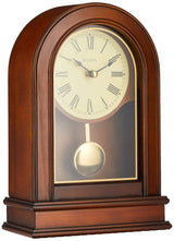 Bulova B7467 Hardwick Clock, Table top, Walnut Brown Bulova