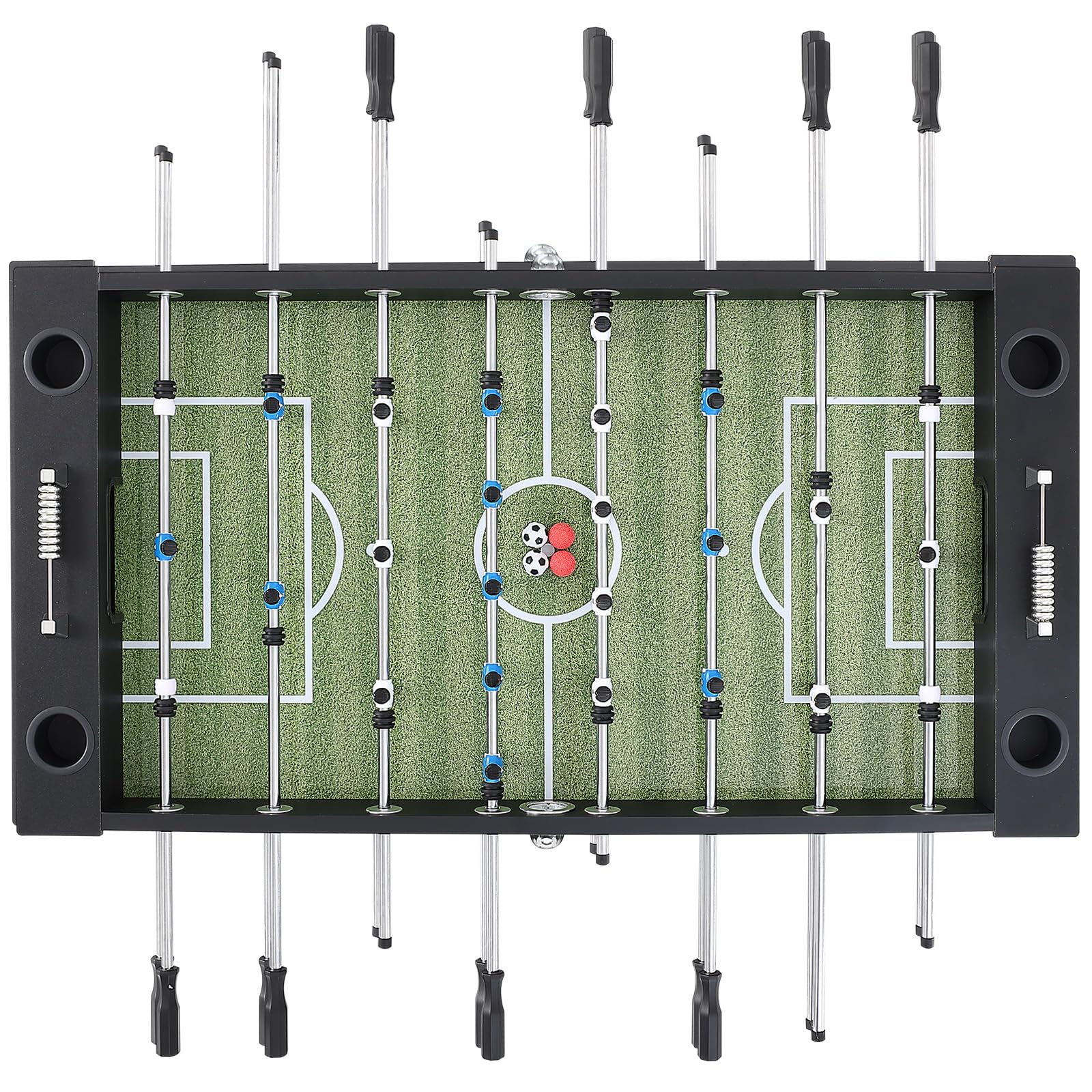 VEVOR Foosball Table, 55 inch Standard Size Foosball Table, Indoor Full Size Foosball Table for Home, Family, and Game Room, Soccer with Foosball Table Set, Includes 4 Balls and 4 Cup Holders - WoodArtSupply