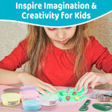 YasTant Slime Kit for Girls and Boys, Safe and Fluffy Slime for Kids, Stress Relief Kids Slime Kits for Toddlers, Stretchy Butter Slime Pack of 6 YasTant