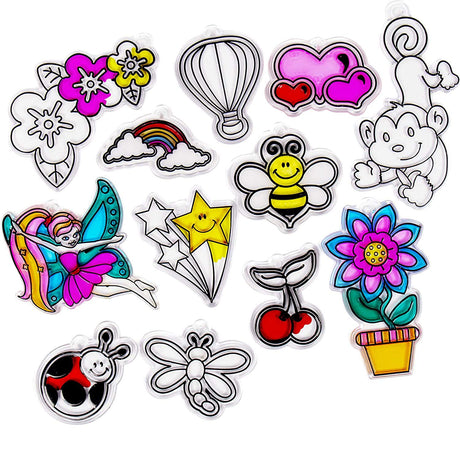 Made by Me Assorted Window Art Refill Pack 12 pk Horizon Group USA, Multicolor, one Size (95241) Made by Me