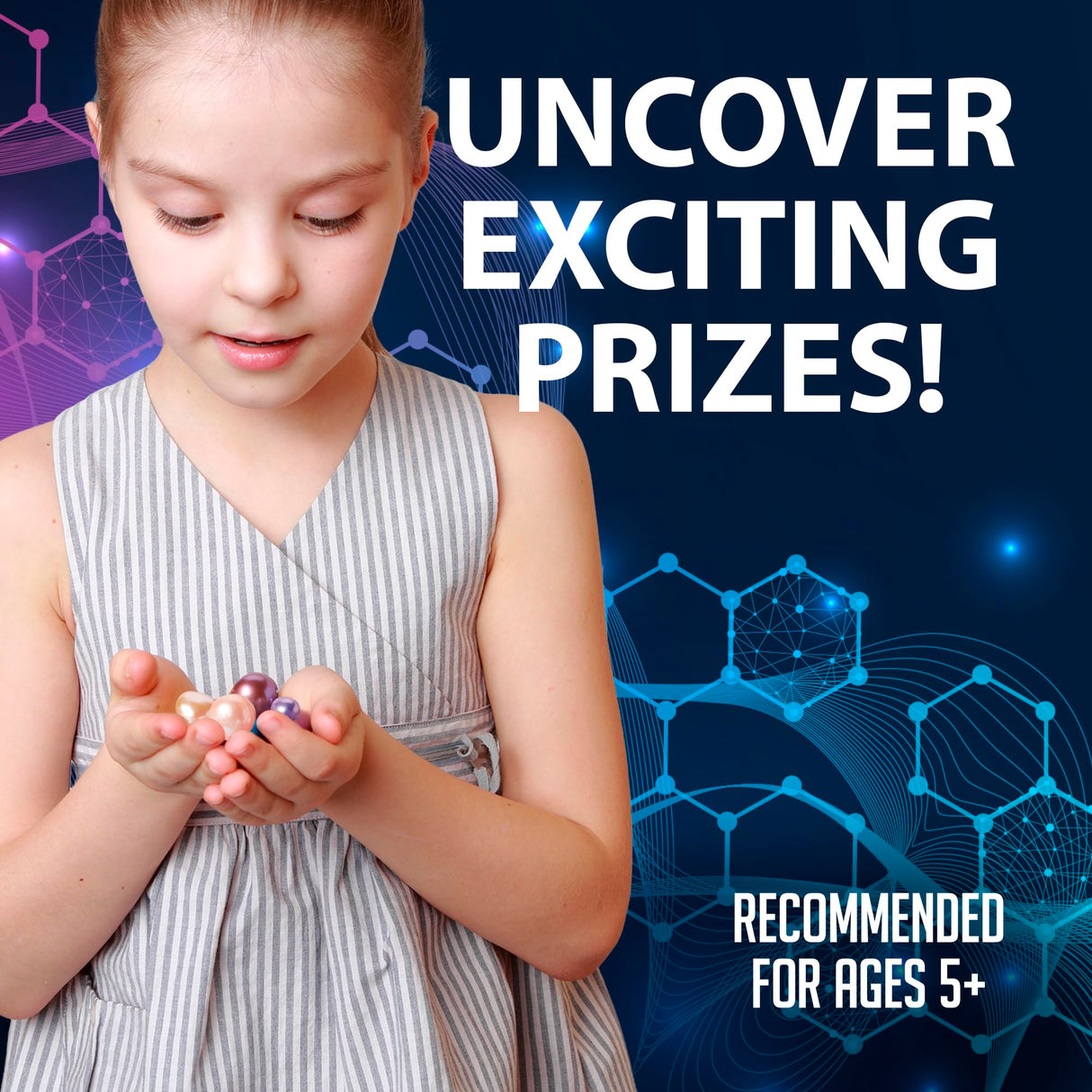 Discover-It Dissection Kit for Kids, Real Freshwater Pearl Science Lab Kit for Oysters, Science Toys for Kids Ages 5 and Above Dissect It