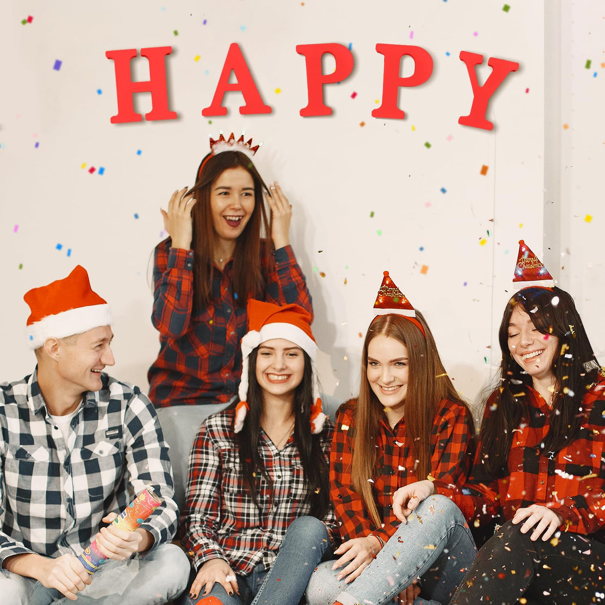 AOCEAN 6 Inch Red Wood Letters Unfinished Wood Letters for Wall Decor Decorative Standing Letters Slices Sign Board Decoration for Craft Home Party Projects (C) AOCEAN