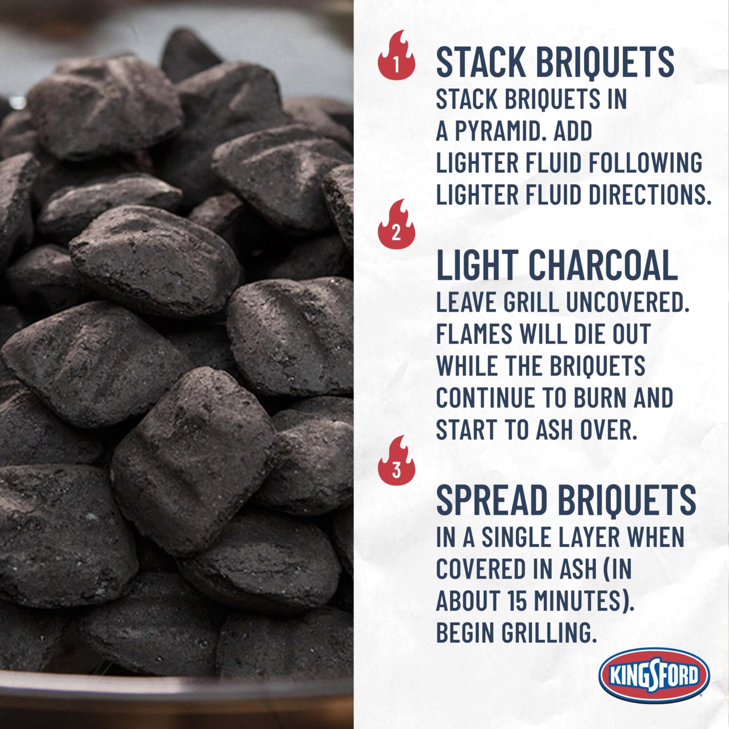 Kingsford 32071 Original Charcoal Briquettes, 8 lb, Black