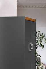 Hodedah 4-Door 4-Shelves, 5-Compartments Kitchen Pantry Hodedah