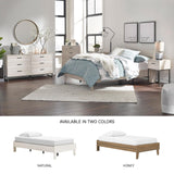 Signature Design by Ashley Socalle Casual Farmhouse Platform Bed Frame, Twin, Natural Beige Signature Design by Ashley