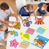 Lonfliness Ocean Animal 3D Foam Sticker Kit No Mess Felt Sticker Art Crafts for Kids DIY Underwater Sticker Craft for Boy Girl 3+ Birthday Gift Preschool Home Learning Educational Game Activity Lonfliness