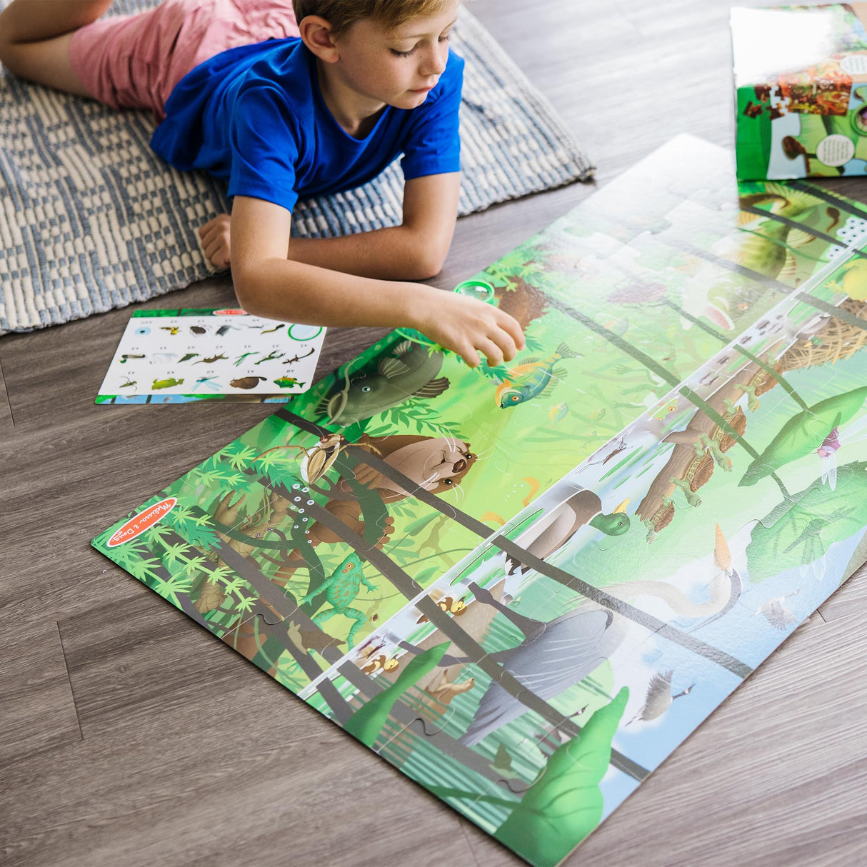 Melissa & Doug Double-Sided Seek & Find Puzzle - FSC Certified Melissa & Doug
