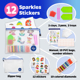 Halmolife Diamond Art Kits for Kids Boys and Girls Ages 6 7 8-12 Easy to DIY Creative Diamond Art Princesses Stickers Craft by Numbers Kits for Kids and Adult Beginners Halmolife