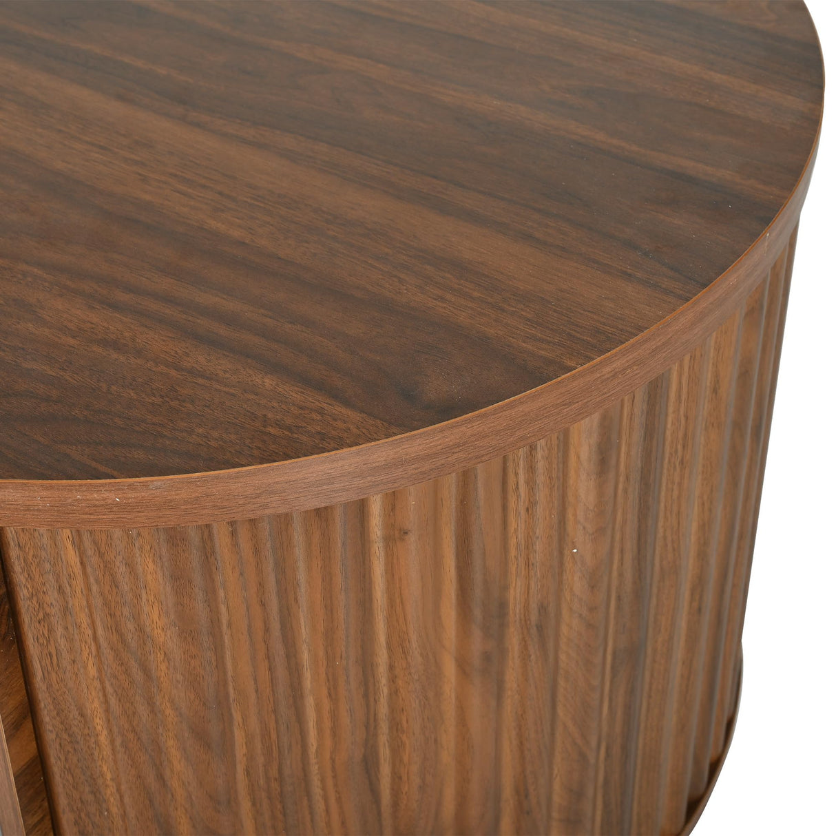 SPMETUYO Oval Coffee Table with Lifting Top for Living Room Smart Coffee Table with Storage Mid Century Modern Coffee Tables with Adjustable Lift Top Coffee Tables Fluted Walnut 47.2" SPMETUYO