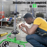 Uyapsen Green Heavy Duty Tire Storage Stand with Wheels - 275lbs Garage Organizer, Spare Tire Mount Rack for Truck & SUV w/6 Swivel Casters, Space-Saving Garage Storage System Uyapsen