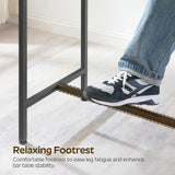 YATINEY 63" Long Bar Table, Counter Bar Height Table, High Top Table, Rectangular Hightop Table, Bar Pub Table, for Kitchen, Living Room, Dining Table, Entryway, Rustic Brown and Black BT06BR YATINEY