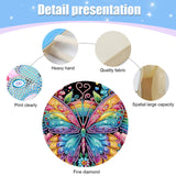 MVVMTOP Diamond Painting Kit Handbag, 5D DIY Rainbow and Butterfly Pattern Diamond Art Crystal Special Shape Crystal Artificial Canvas Bag, Shopping Storage Tote Gift Large Storage Bag MVVMTOP