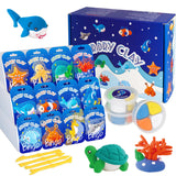 Air Dry Clay Kits - Modeling Clay for Kids,Ultra Light & Soft,Safe & Non-Toxic,DIY Air Dry Clays Kit with Sculpting Tools and Tutorials,DIY Undersea Adventure Gift Toys for Boys Girls,Age 3+ LULEEYANG
