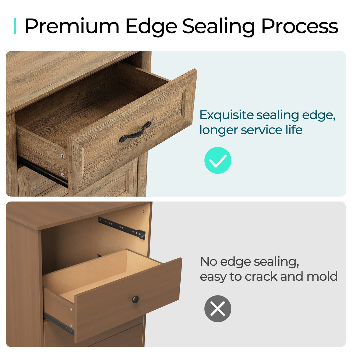 LINSY HOME 9 Drawers Dresser for Bedroom, Wood Bedroom Dresser Farmhouse Drawer Chest, 9 Chest of Drawer, Tall Dresser for Closet, Dressers Organizer for Living Room, Closet, Hallway LINSY HOME