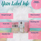 JubileeYarn Feather Whimsy Eyelash Yarn - 50g/Skein Fine Polyester Fur - Variety Pack - 6 Skeins BambooMN