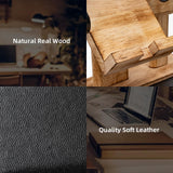 DGWJSU Pistol Rack for Gun Safe, Wood Handgun Rack Holder for Gun, Phone Docking Station as Nightstand Organizer as Gifts for Men Boyfriend Husband Father in Anniversary Birthday Christmas DGWJSU