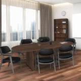 Romig Legacy 10 ft. Racetrack Conference Table with Charging Port- Neo Walnut Romig