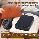 Gun Safe, Upgrade APP Control Portable Small Pistol Safe Travel Case, Biometric Gun Safes for Handgun, Fingerprint Quick Access Gun Box with Keys, Keypad and USB-C Port for Home Bedside Nightstand Car XGUNXBOX