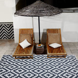 URBEST Outdoor Camping Mats Rugs Reversible Waterproof RV Deck Porch Plastic Rugs Led Illuminated Patio Mat Black-White 9x12 Feet URBEST