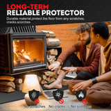 AIRSHOOTER 48 x 30 inch Under Grill Mats for Outdoor Grill, Double-Sided Fireproof Grill Pad, Waterproof Oil-Proof Grill Floor Pads Fire Pit Mat, Grill Pads for Outdoor Grill Cooking AIRSHOOTER