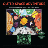 Ceaco - Glow in The Dark - Outer Space Adventure - 100 Piece Jigsaw Puzzle Ceaco