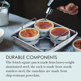 Chicago Metallic Professional Crème Brulee, 6 Piece Set, Stainless Steel Chicago Metallic