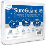 King (6-8 in. Deep) SureGuard Mattress Encasement - 100% Waterproof, Bed Bug Proof, Hypoallergenic - Premium Zippered Six-Sided Cover SureGuard Mattress Protectors