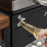 Royal Gourmet CD1824M 24-Inch Charcoal Grill, BBQ Smoker with Handle and Folding Table, Perfect for Outdoor Patio, Garden and Backyard Grilling, Black, Medium Royal Gourmet