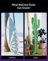 WECREAT Vision 40W Laser Engraver and Cutter Machine with 2W Infrared Laser Module, Auto Conveyor Feeder, Fume Extractor, 4-in-1 Rotary, Air Assist, Laser Bed for Jewelry Acrylic Wood Metal Leather WECREAT