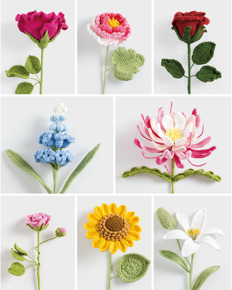 Crochet A Flower Bouquet: 35 crochet patterns for handmade flowers and foliage WoodArtSupply