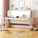 Twin Murphy Bed with Desk, Pull-Out Foldable Wall Bed, Space-Saving Muti-Functional Designed for Multipurpose Guest Room or Home Office DMAITH