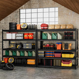cynnda 5-Tier 60" W X 24" D X 78" H Garage Shelving Metal Storage Shelves 3300LBS Heavy Duty Industrial Shelving Adjustable Garage Shelf Unit Utility Storage Racks(Black) cynnda
