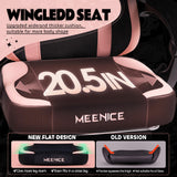 Pink Gaming Chair Cute with Cat Ears Paw Lumbar and Cushion,Ergonomic Computer Chair with Footrest,Reclining PC Game Chair for Girl Computer Chair 300lbs for Adult MEENICE