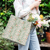 Whaline 12Pcs Floral Cotton Fabric Bundles 10 x 10 Inch Floral Greenery Printed Fat Quarters Pink Green Retro Quilting Patchwork for Spring DIY Handmade Crafting Home Party Decor Whaline