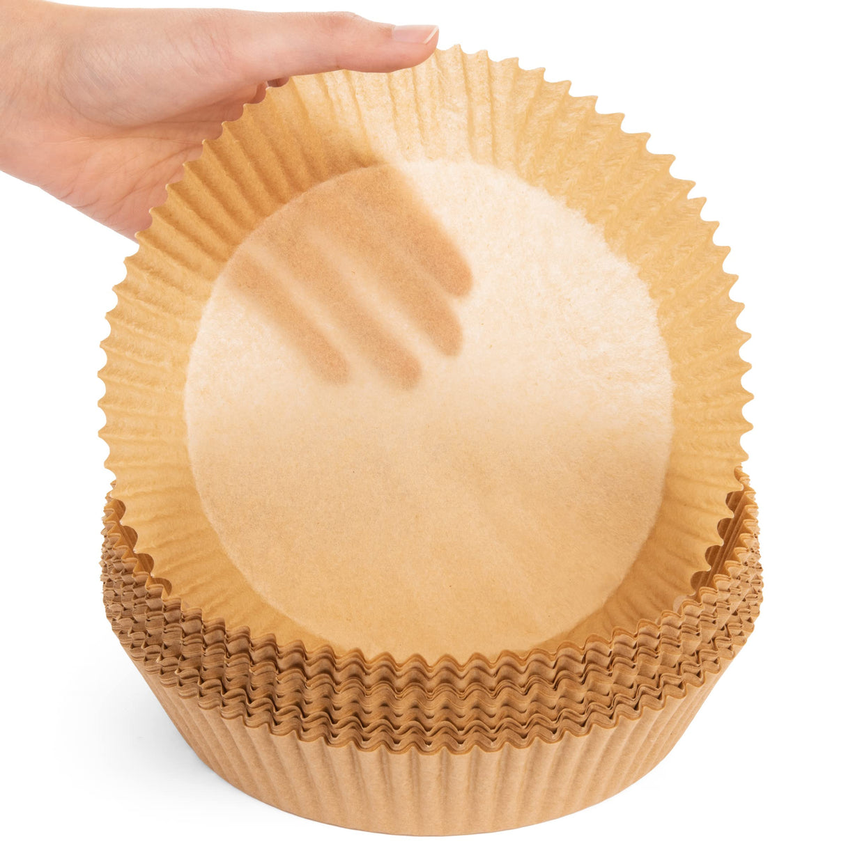 Air Fryer Liners Disposable Parchment Paper, 100 Count - Round 6-7 Inch, Non- Stick Parchment Paper Sheets Liners For Air Fryers 2-5 Quart, Disposable Round Air Fryer Liners (6.3" Round - 100CT) LSR LORESO