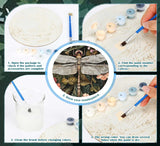 2 Pack Paint by Number Kit 16x20inch Dragonfly Butterfly Insect Art, DIY Painting Set with Floral Background, Intricate Nature Inspired Craft for Home Decor Gift Generic