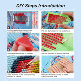 FHBUBPUP Diamond Painting Kits for Adults Animal Dog, Kiss The Dog Diamond Art Kits, 5D DIY Full Drill Round Gem Painting Art Craft Home Decoration Gift 12×12Inch FHBUBPUP