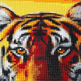 CEOVR Tiger Diamond Art Kits for Adults, Tiger Family 5D DIY Full Drill Diamond Painting Dots Sunset Gem Art, Adult Crafts Kits Arts and Crafts, Wall Decor for Home Office 12x16inch CEOVR