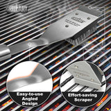 GRILLART Grill Brush and Scraper, Wire BBQ Grill Brush for Outdoor Grill, 16.5” Grill Cleaning Brush BBQ Grill Accessories, Safe Grill Cleaner Brush-Ideal Gift for Men/Dad BBQ Brush for Grill Cleaning GRILLART