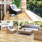 BEEFURNI Acacia Interlocking Deck Tiles (10PCS 12"x 12"), Wood Deck Tiles Interlocking Outdoor All Weather, Patio Flooring for Indoor Outdoor use, Easy Assembly, 1-Year Warranty (Natural Wood) BEEFURNI