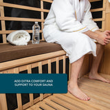 Radiant Saunas SA5052 Polyester Seat Cushion for Sauna, 1 Count (Pack of 1), Brown Blue Wave