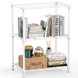 M MZG 450 lbs Wire Storage Shelving 3-Tier Utility Shelving Unit Steel Organizer Wire Rack for Home,Kitchen,Office,White (11.8" D x 17.7" W x 26.3" H) M MZG