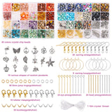 QUEFE 720pcs Crystal Chips Beads Ring Making Kit, 40 Colors Crystal Chips and Gemstone Beads for Jewelry Making Crystal Beads for Ring, Bracelets Earring Making Supplies, Craft Gifts QUEFE